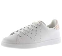 victoria Sneaker Tenis Pelle & Retro Glitterato & Logo Traforato 1125104 per Donna Grosella 36