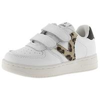 victoria Sneaker Tiempo Effetto Pelle con Dettagli di Glitter & Animal Print E Chiusura A Strappo Leopardo 38