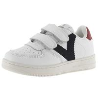 victoria Sneaker Tiempo Effetto Pelle con Logo Contrasto E Chiusura A Strappo Marino 35