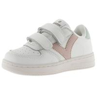 victoria Sneaker Tiempo Effetto Pelle con Logo Contrasto E Chiusura A Strappo Nude 37