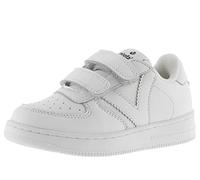 victoria Sneaker Tiempo Effetto Pelle Monocolore con Chiusura A Strappo Blanco 35