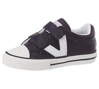 victoria Sneaker TRIBU Effetto Pelle con Logo Contrasto E Chiusura A Strappo Marino 35