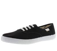 victoria Sneaker Unisex 1915 Tela & Lacci Bianchi 106613 per Bambini Negro 31
