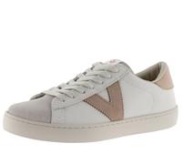 victoria Sneaker Unisex Berlin Pelle & Pezzi A Contrasto & Punta in Crosta di Pelle 1126142 per Adulto CUARZO 37