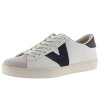 victoria Sneaker Unisex Berlin Pelle & Pezzi A Contrasto & Punta in Crosta di Pelle 1126142 per Adulto Marino 36