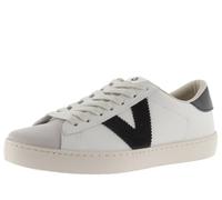 victoria Sneaker Unisex Berlin Pelle & Pezzi A Contrasto & Punta in Crosta di Pelle 1126142 per Adulto Negro 37