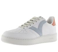 victoria Sneaker Unisex Madrid Effetto Pelle & Pezzi Colorate A Contrasto 1258201 per Adulto Celeste 37