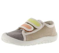 victoria Sneaker Unisex Rispettose Barefoot Bosco Tela & Strappo & Bordo A Contrasto 1370115 per Bambini Beige 30