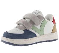 victoria Sneaker Unisex Tiempo Effetto Pelle & Parti Multicolori in Camoscio & Chiusure A Strappo 1124116 per Bambini Jeans 32