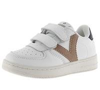 victoria Sneaker Unisex Tiempo Effetto Pelle & Pezzi A Contrasto & Strappo 1124104 per Bambini CUARZO 32