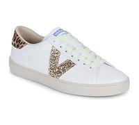Victoria Sneakers basse BERLIN EFECTO PIEL ANIMAL PRINT in Bianco 39