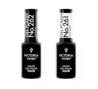 Victoria Vynn Gel Polish Set - Black King & White Queen - Smalto in gel UV di alta qualità nero e bianco, a lunga durata e ad alta copertura