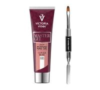 Victoria Vynn Master Gel Bundle - Pennello e spatola e copertina rosa, 60 g, strumenti professionali per manicure per unghie perfette