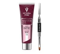 Victoria Vynn Master Gel Gel Light Rose 60 g & Gel Pennello Spatola, Poliggel Unghie, Kit completo per modellare le unghie