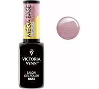 Victoria Vynn Mega Base Indurente per Unghie Lunghe & Resistenti UV-LED Glitter Gel Ibrido Smalto (Peachpuff Scintillante, 8 ml)