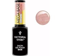 Victoria Vynn Mega Base Indurente per Unghie Lunghe & Resistenti UV-LED Glitter Gel Ibrido Smalto (Pesca Scintillante, 8 ml)