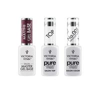 Victoria Vynn Pure Creamy Hybrid & Master Gel Base Set - Smalto di alta qualità, 8 ml