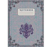 Victorian Elegance Lined Notebook: 8.5 x 11 Inches with Retro Ornament Design - 100 Pages with Vintage Accents