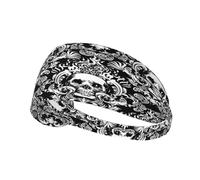 Victorian Goth Gothic Skull Damask Donna Uomo Fascia Sportiva Traspiranti Fasce Per Capelli Elastica Fascia Capelli Per Palestra Allenamento Corsa