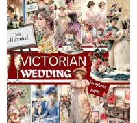 VICTORIAN WEDDING SCRAPBOOK PAPER: This is a double sided craft paper, used in DIY junk journals, EPHEMERA, ORIGAMI, DECOUPAGE, MIXED MEDIA ART, Collage