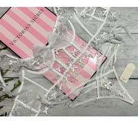 Victoria's Secret For Love & Limoni Fioreella Bustino Tanga Set Fiocchi Bianco