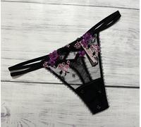 Victoria's Secret Molto Sexy Shine Lamina Pizzo Cheekini Tanga Collant Floreale