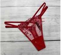 Victoria's Secret Molto Sexy Shine Lamina Pizzo Cheekini Tanga Collant Floreale