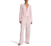 Victoria's Secret Set pigiama in modale, camicia a maniche lunghe con bottoni e pantaloni del pigiama, indumenti da notte da donna (XS-XXL), Iconic Stripe, M