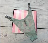 Victoria's Secret Shine Cinturino Brasiliano Bling Mutandine Strass Tutti Taglie