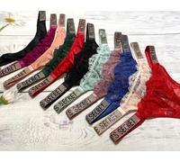 Victoria's Secret Shine Cinturino Tanga Bling Molto Sexy Panty Strass All Sizes