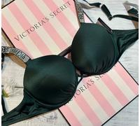 Victoria's Secret Shine Strap Bikini Top Bombshell +2 CUP Verde 38C