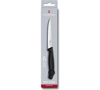 Victorinox 6.7233.6 Swissclassic Coltello da bistecca a punta Confezione da 6, Nero