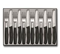 Victorinox Swiss Classic, set di posate da 12 pezzi, per 6 persone, include 6 coltelli e 6 forchette, adatto alla lavastoviglie