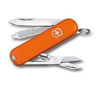 Victorinox, Classic SD, Coltellino Svizzero, Originale, Multiuso, Campeggio, 7 Funzioni, Lama, piccola, Lima per unghie, Arancione