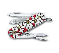 Victorinox, Classic SD, Coltellino Svizzero, Originale, Multiuso, Campeggio, 7 Funzioni, Lama, piccola, Lima per unghie, Edelweiss