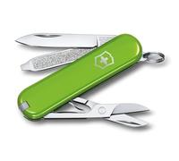 Victorinox, Classic SD, Coltellino Svizzero, Originale, Multiuso, Campeggio, 7 Funzioni, Lama, piccola, Lima per unghie, Verde