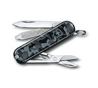 Victorinox, Classic SD, Coltellino Svizzero, Originale, Multiuso, Campeggio, 7 Funzioni, Lama, piccola, Lima per unghie, Navy Camouflage