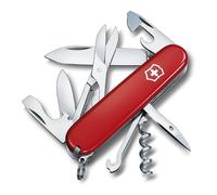 Victorinox Climber Coltello Svizzero Multiuso da Campeggio 14 Funzioni | Multiuso per outdoor ed escursioni con forbici, gancio e lama in acciaio inossidabile. Prodotto in Svizzera