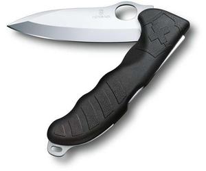 Victorinox - Coltellino multifunzione - Hunter Pro M Noir One Hand + Etui Kaki - Nero