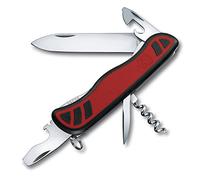 Victorinox - Coltellino Multiuso con Bloccalama - Nomad "Grip" Antiscivolo Rosso e Nero - V-0.8351.C