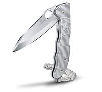 VICTORINOX Coltellino Svizzero Hunter Pro M Alox, 4 Funzioni, Swiss Army Knife, Lama Bloccabile a Una Mano, Argento