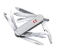 VICTORINOX Coltellino Svizzero Mini Champ Alox, Piccolo, 15 Funzioni, Made in Switzerland, Multiuso con Tagliacarte, Apribottiglie, Spelafili, Argento