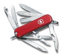 VICTORINOX Coltellino Svizzero Mini Champ, Piccolo, Made in Switzerland, Multiuso con Tagliacarte, Apribottiglie, Spelafili