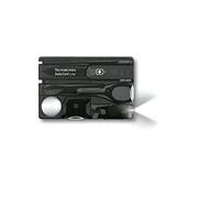 Victorinox, coltellino svizzero Swiss Card Lite (13 funzioni, luce LED e lente di ingrandimento), nero transparente
