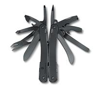 VICTORINOX Coltellino Svizzero Swiss Tool Spirit MXBS, 24 Funzioni, Multi-strumento con Pinza, Cacciavite, Apriscatole, Fodero da Cintura in Nylon, Nero