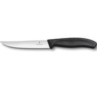 Victorinox coltello cm 12 bistecca ondulato manico nero