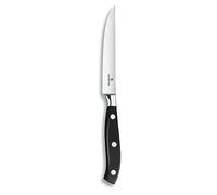 Victorinox, coltello da bistecca Grand Maître con lama seghettata da 12 cm, in confezione regalo, nero