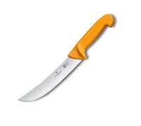 Victorinox, coltello da cucina Swibo con lama normale da 26 cm, manico in nylon, giallo