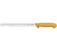 Victorinox, coltello per sfilettare Swibo con lama alveolata da 25 cm, manico in nylon, giallo