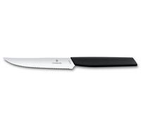 Victorinox - Coltello Da Steak Seghettato 12Cm Swiss Modern - Nero - 6.9003.12W